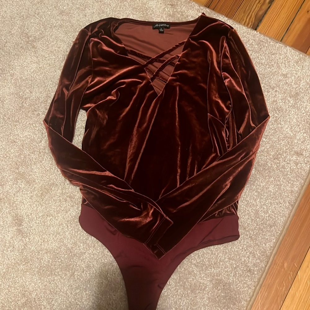 Velvet bodysuit!
